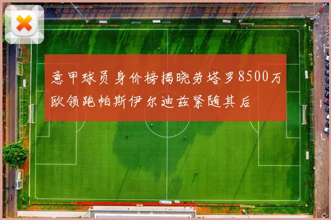 意甲球员身价榜揭晓劳塔罗8500万欧领跑帕斯伊尔迪兹紧随其后